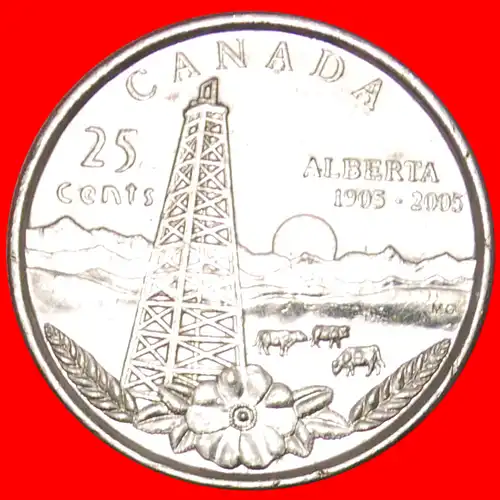 * SONNE: KANADA ★ 25 CENTS 1905-2005P! * SUN★ CANADA ★