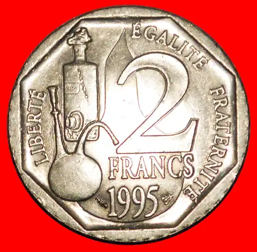 * PASTEUR (1822-1895) FRANKREICH ★ 2 FRANCS 1995 uSTG STEMPELGLANZ!   * FRANCE ★ 