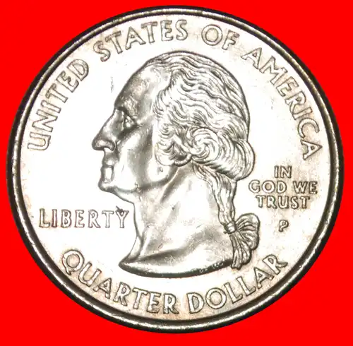 * SCHIFF 1790: USA ★ 1/4 DOLLAR 2001P WASHINGTON (1789-1797)! STG STEMPELGLANZ!!! von der Rolle! 