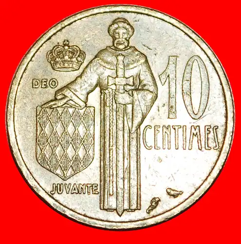 * FRANKREICH (1962-1995): MONACO ★ 10 CENTIMES 1962!  * FRANCE: MONACO ★ 