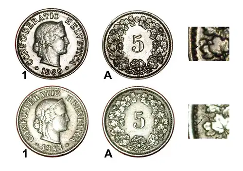 * FREIHEIT (1879-2022): SCHWEIZ ★ 5 RAPPEN 1939B! KRIEGSZEIT (1939-1945) ENTDECKUNG MÜNZE! * SWITZERLAND ★ DISCOVERY COIN!