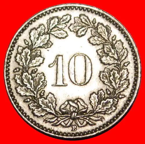 * FREIHEIT (1879-2022): SCHWEIZ ★ 10 RAPPEN 1962B! * SWITZERLAND ★