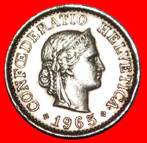 * FREIHEIT (1879-2022): SCHWEIZ ★ 10 RAPPEN 1965B! * SWITZERLAND ★