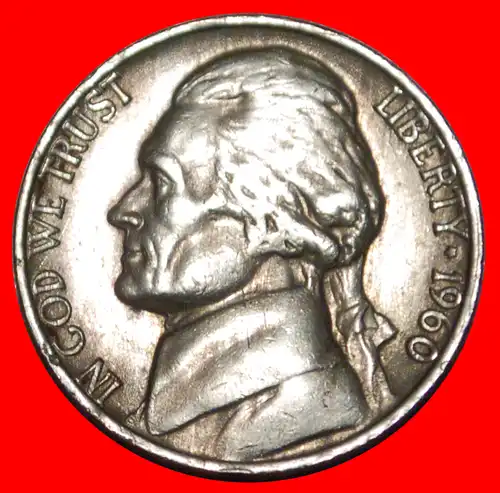 * UNVERÖFFENTLICHT: USA ★ 5 CENTS 1960! JEFFERSON (1801-1809) * UNPUBLISHED: USA ★ 