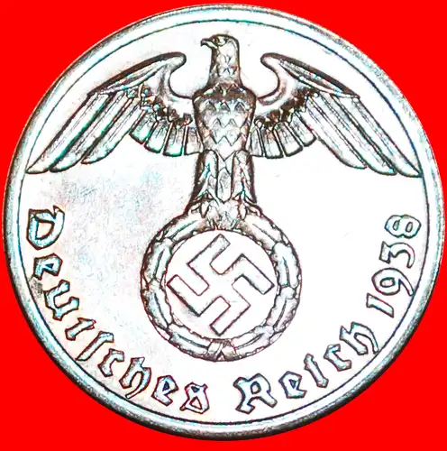 * DRITTES REICH (1933-1945): DEUTSCHLAND ★ 1 REICHSPFENNIG 1938A!!!  * THIRD REICH: GERMANY ★ 