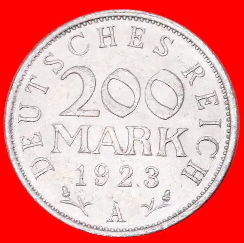 * INFLATION ★ DEUTSCHLAND WEIMARER REPUBLIK ★ 200 MARK 1923A! * GERMANY ★ 