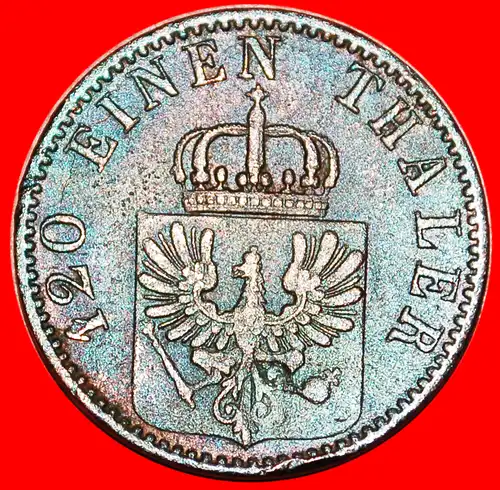 * PREUSSEN★DEUTSCHLAND 3 PFENNIGE 1867B! WILHELM I. (1861-1888) * PRUSSIA: GERMANY ★ 