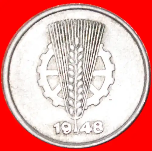 * STERNE ★ DEUTSCHLAND ★ 1 PFENNIG 1948A! * DDR: GERMANY ★ 