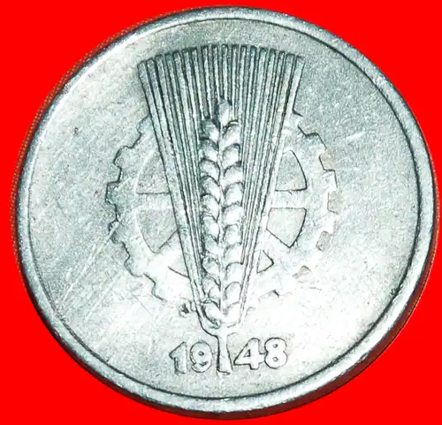 * STERNE ★ DEUTSCHLAND ★ 10 PFENNIG 1948A! * DDR: GERMANY ★ 