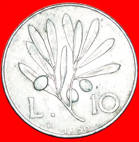 * PEGASUS (1946-1950): ITALIEN ★ 10 LIRE 1950R!!! * PEGASUS (1946-1950):  ITALY ★