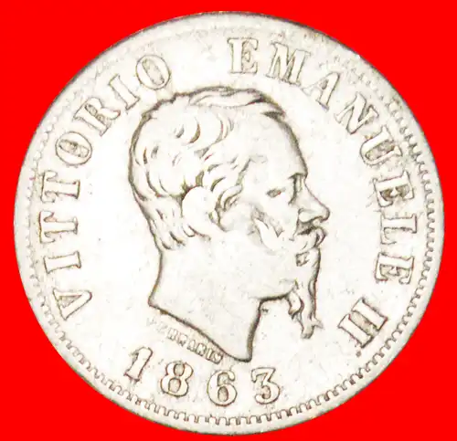 * MILAN (1863-1867): ITALIEN ★ 50 CENTESIMI 1863M BN SILBER! * SILVER:  ITALY ★