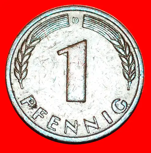 * ERSTE AUSGABE (1948-1949): DEUTSCHLAND ★ 1 PFENNIG 1949D! BANK DEUTSCHER LÄNDER!  * GERMANY ★