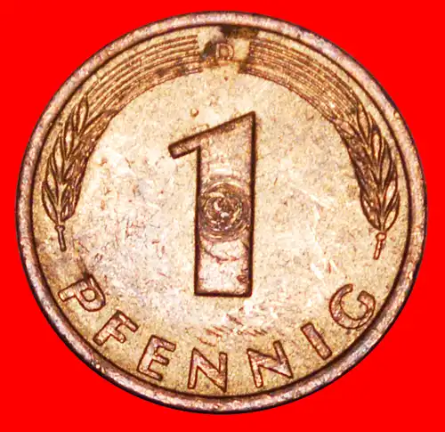 * EICHE (1950-2001): DEUTSCHLAND ★ 1 PFENNIG 1980D VZGL STEMPELGLANZ! * GERMANY ★