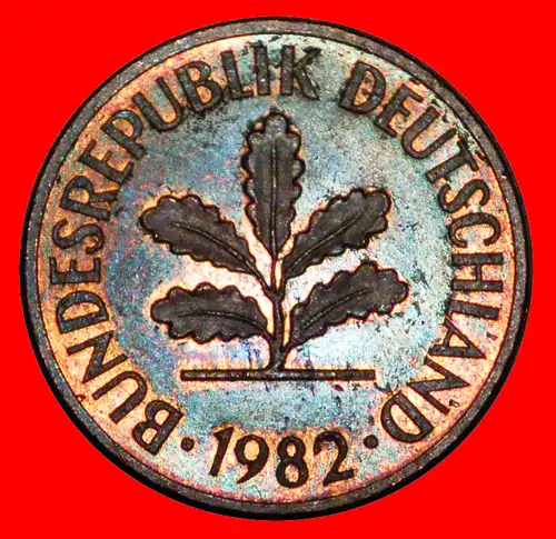 * EICHE (1950-2001): DEUTSCHLAND ★ 2 PFENNIG 1982J! VERÖFFENTLICHT WERDEN! *  GERMANY ★  TO BE PUBLISHED!