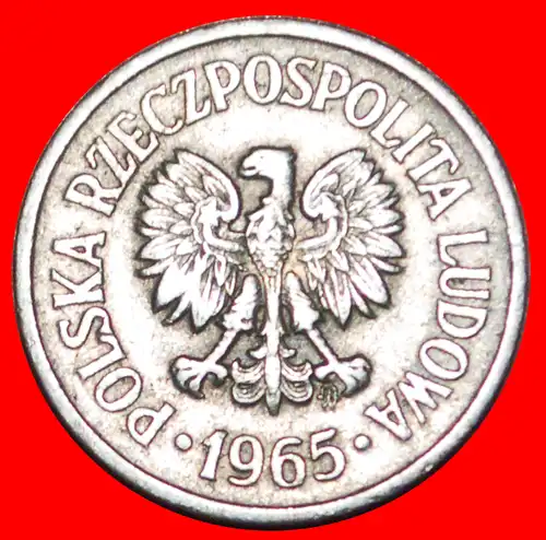 * SOZIALISTISCHE STERNE AUF ADLER (1961-1985): POLEN ★ 10 GROSHEN 1965! STEMPEL 1!  * SOCIALIST STARS ON EAGLE: POLAND ★ DIE 1! 