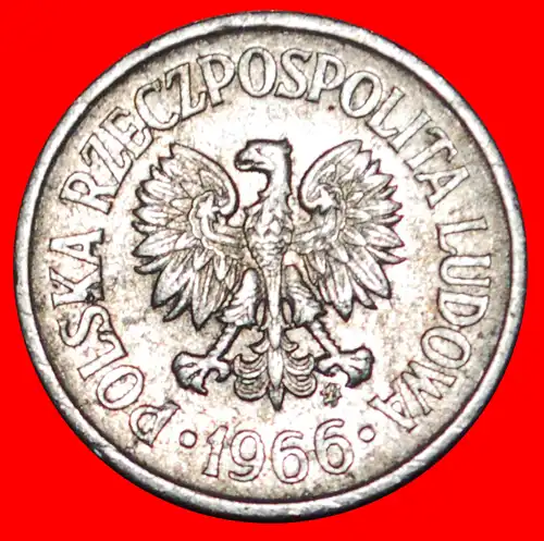 * SOZIALISTISCHE STERNE AUF ADLER (1961-1985): POLEN ★ 10 GROSHEN 1966! STEMPEL 1!  * SOCIALIST STARS ON EAGLE: POLAND ★ DIE 1! 