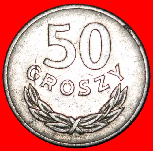 * SOZIALISTISCHE STERNE AUF ADLER: POLEN ★ 50 GROSHEN 1949! * SOCIALIST STARS ON EAGLE: POLAND ★ 