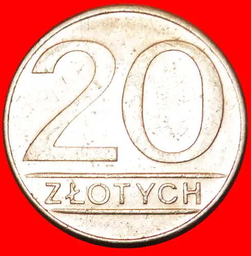 * STERNE AUF ADLER: POLEN ★ 20 ZLOTY 1986! ENTDECKUNG MÜNZE! UNGEWÖHNLICH!  *  POLAND ★ DISCOVERY COIN! UNCOMMON!