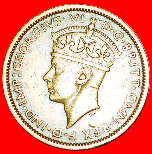 * GROSSBRITANNIEN: BRITISCH-WESTAFRIKA ★ 1 SHILLING 1947H! GEORG VI. (1937-1952)  * GREAT BRITAIN: BRITISH WEST AFRICA ★