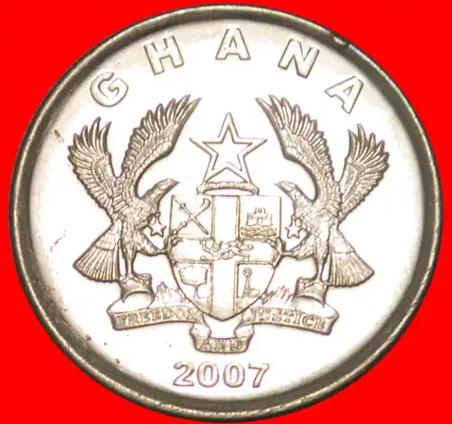 * KAKAO: GHANA ★ 20 PESEWAS 2007 VZGL STEMPELGLANZ!