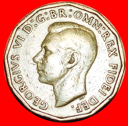 * SELTEN JAHR: GROSSBRITANNIEN ★ 3 PENCE 1949 GEORG VI. (1937-1952)! * KEY DATE: UNITED KINGDOM★ GREAT BRITAIN 