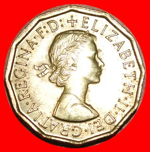 * FALLGATTER (1954-1970): GROSSBRITANNIEN ★ 3 PENCE 1967 uSTG STEMPELGLANZ!   * PORTCULLIS: UNITED KINGDOM★ GREAT BRITAIN 