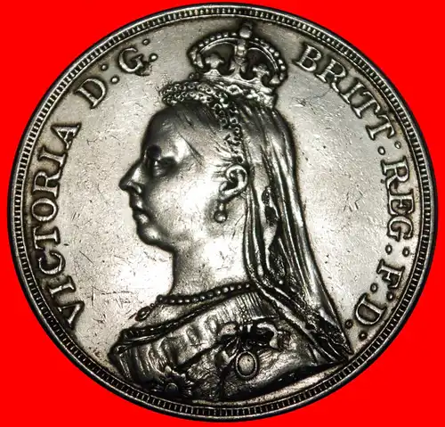 * SILBER (1887-1892): VEREINIGTES KÖNIGREICH ★ 1 CROWN 1891 JUBILÄUMSPORTRÄT VICTORIA (1837-1901)! GROSSBRITANNIEN  * SILVER:  UNITED KINGDOM★ GREAT BRITAIN 