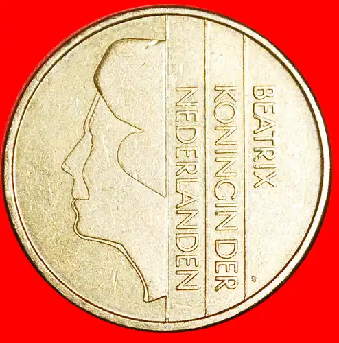 * GROSSE WERT: NIEDERLANDE ★ 5 GULDEN 1990! BEATRIX (1980-2013) * NETHERLANDS ★ 