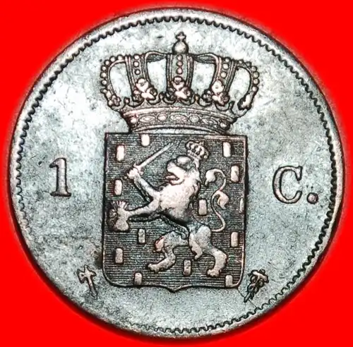 * UNGEWÖHNLICH (1860-1877): NIEDERLANDE ★ 1 CENT 1876! WILHELM III. (1849-1890)   * UNCOMMON : NETHERLANDS ★  