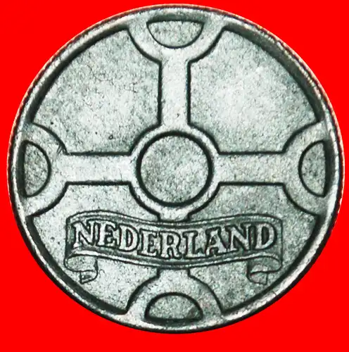 * BESETZUNG DURCH DEUTSCHLAND KREUZEN (1941-1944): NIEDERLANDE ★ 1 CENT 1943! FEHLER! * OCCUPATION by GERMANY: NETHERLANDS ★ERROR!