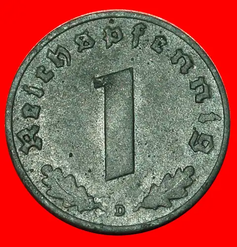 * HAKENKREUZ: DEUTSCHLAND ★ 1 PFENNIG 1943D! 3. REICH 1933-1945 * GERMANY ★ THIRD REICH 1933-1945 