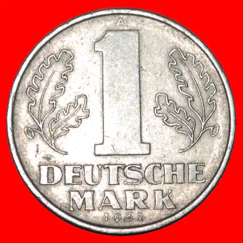 * DEUTSCHE MARK (1956-1963)★ DEUTSCHLAND ★ 1 MARK 1962A! ENTDECKUNG MÜNZE! *  GERMANY ★  DISCOVERY COIN!