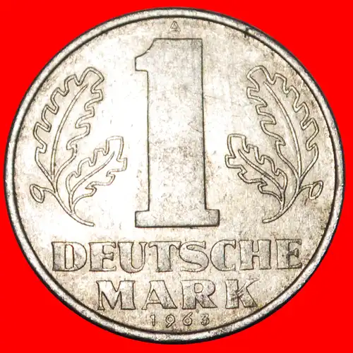 * DEUTSCHE MARK (1956-1963)★ DEUTSCHLAND ★ 1 MARK 1963A! ENTDECKUNG MÜNZE! *  GERMANY ★  DISCOVERY COIN!