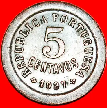 * FREIHEIT (1924-1927): PORTUGAL ★ 5 CENTAVOS 1927!
