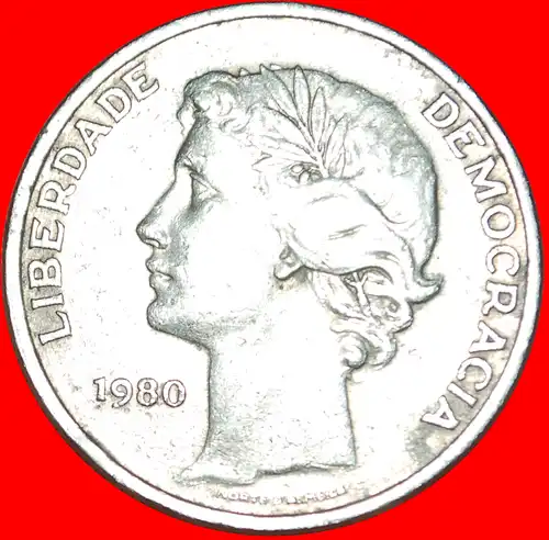 * LAURIERTER KOPF (1980-1986): PORTUGAL ★ 25 ESCUDOS 1980!