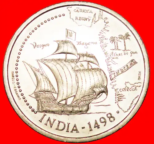 * SCHIFF: PORTUGAL ★ 200 ESCUDOS 1498 1998 STG STEMPELGLANZ! INDIEN UNGEWÖHNLICH!  * SHIP: PORTUGAL ★ INDIA UNCOMMON!