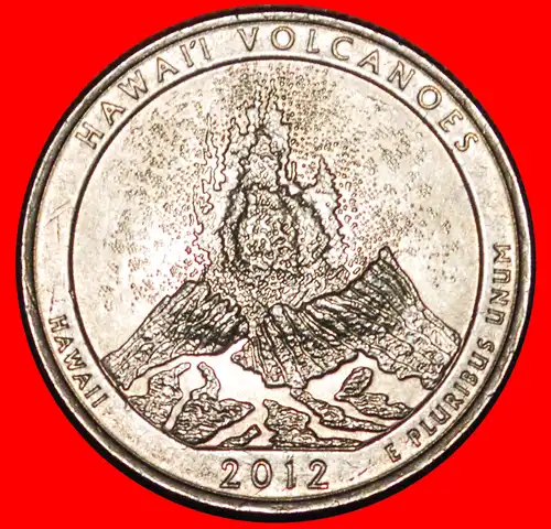 * KILAUEA: USA ★ 1/4 DOLLAR 2012D! WASHINGTON (1789-1797)