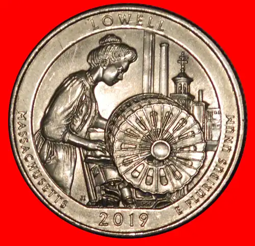 * FABRIK: USA ★ 1/4 DOLLAR 2019P STG STEMPELGLANZ! WASHINGTON (1789-1797)