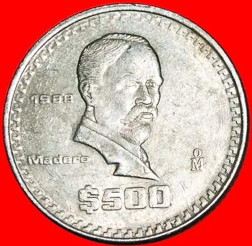 * MADERO (1873-1913): MEXIKO ★ 500 PESOS 1988! *  MEXICO★ 