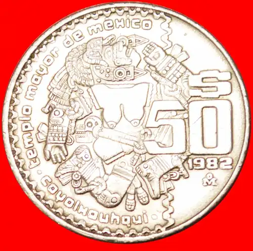 * COYOLXAUHQUI: MEXIKO ★ 50 PESO 1982!   *  MEXICO★ 