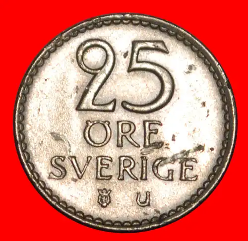 * MONOGRAMM (1962-1973): SCHWEDEN ★ 25 OERE 1969U VZGL STEMPELGLANZ! GUSTAV VI. ADOLF (1950-1973) * SWEDEN ★