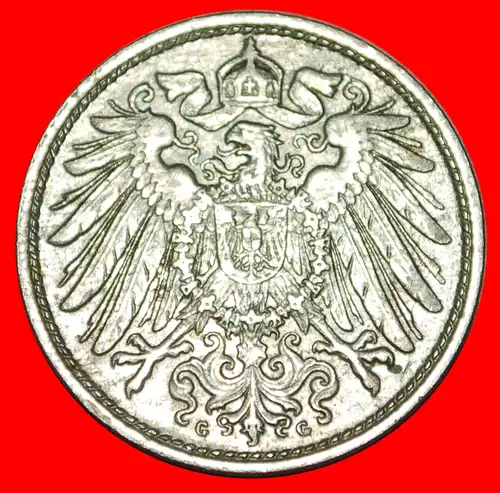 * ADLER (1880-1916): DEUTSCHLAND ★ 10 PFENNIG 1893G! WILHELM II. (1888-1918) *  GERMANY ★