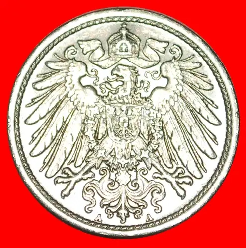 * ADLER (1880-1916): DEUTSCHLAND ★ 10 PFENNIG 1907A! WILHELM II. (1888-1918)  *  GERMANY ★