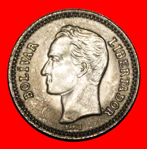 * GROSSBRITANNIEN: VENEZUELA ★ 25 CENTIMOS 1965! uSTG STEMPELGLANZ! BOLIVAR (1783-1830) * GREAT BRITAIN: VENEZUELA ★