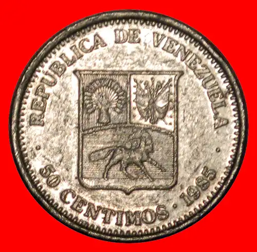 * KANADA: VENEZUELA ★ 50 CENTIMOS 1985! BOLIVAR (1783-1830) VERÖFFENTLICHT WERDEN! * CANADA:  VENEZUELA ★ TO BE PUBLISHED!