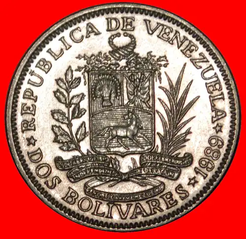* DEUTSCHLAND: VENEZUELA ★ 2 BOLIVAR 1989 uSTG STEMPELGLANZ! BOLIVAR (1783-1830) VERÖFFENTLICHT WERDEN! * GERMANY: VENEZUELA ★ TO BE PUBLISHED!