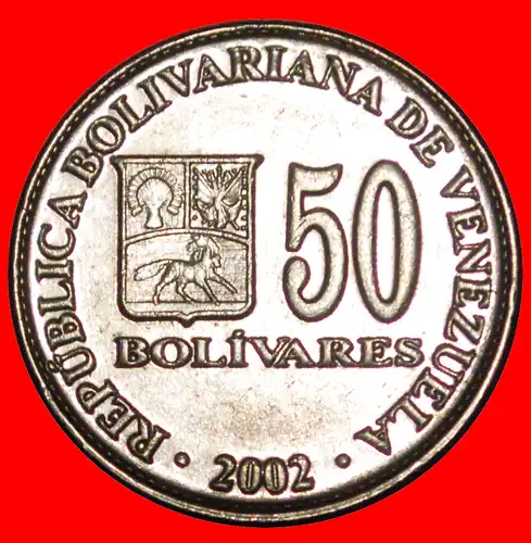 * VERÖFFENTLICHT WERDEN: VENEZUELA ★ 50 BOLIVARES 2002! BOLIVAR (1783-1830)! * TO BE PUBLISHED: VENEZUELA ★