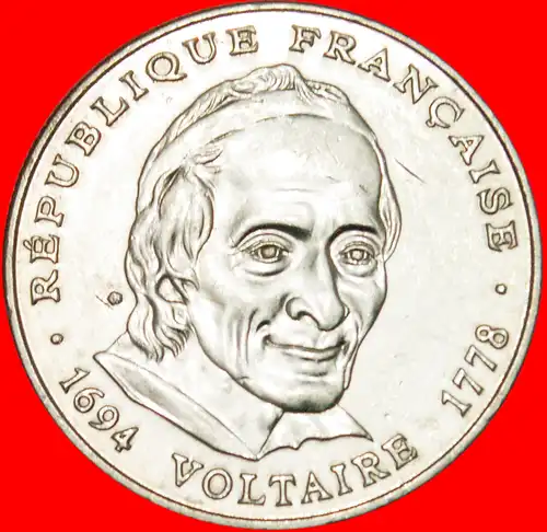 * 1694 VOLTAIRE 1778: FRANKREICH ★ 5 FRANCS 1994 uSTG STEMPELGLANZ! * ★ FRANCE ★  