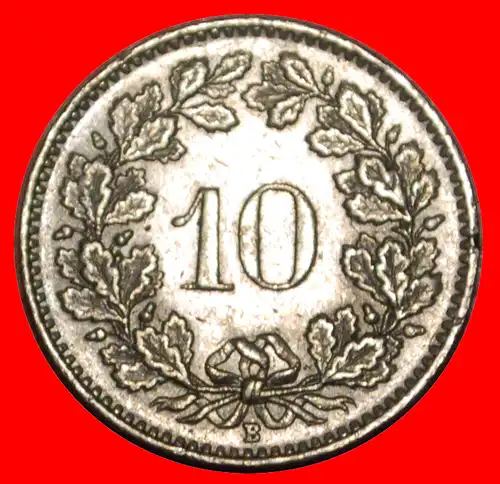 * FREIHEIT (1879-2022): SCHWEIZ ★ 10 RAPPEN 1957B! ENTDECKUNG MÜNZE! * SWITZERLAND ★ DISCOVERY COIN!  