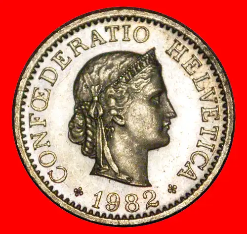 * FREIHEIT (1879-2022): SCHWEIZ ★ 10 RAPPEN 1982! ENTDECKUNG MÜNZE! uSTG STEMPELGLANZ! * SWITZERLAND ★ DISCOVERY COIN!  